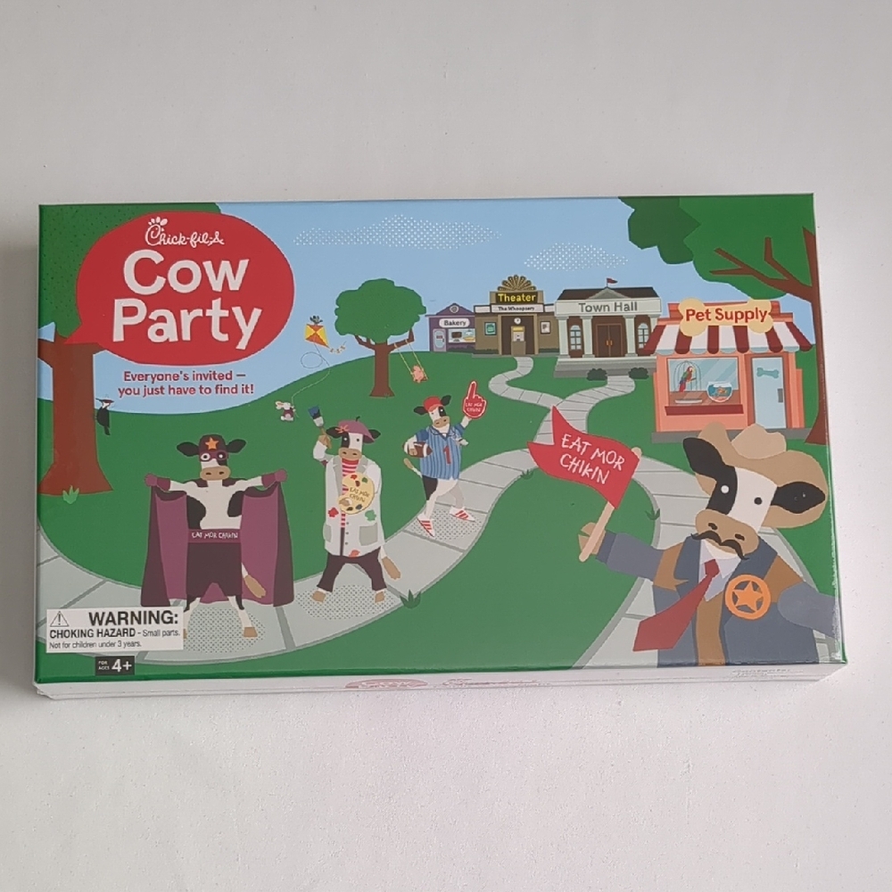 New Sealed Chick-fil-A Cow Party 2023 Age 4+